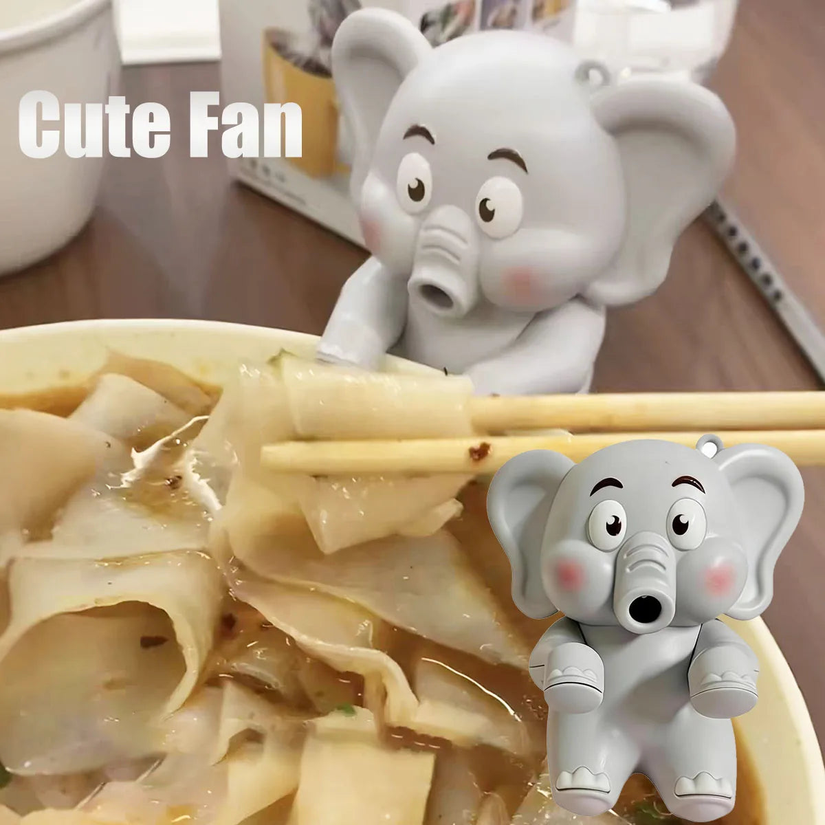 Portable Elephant Baby Food Cooler Fan